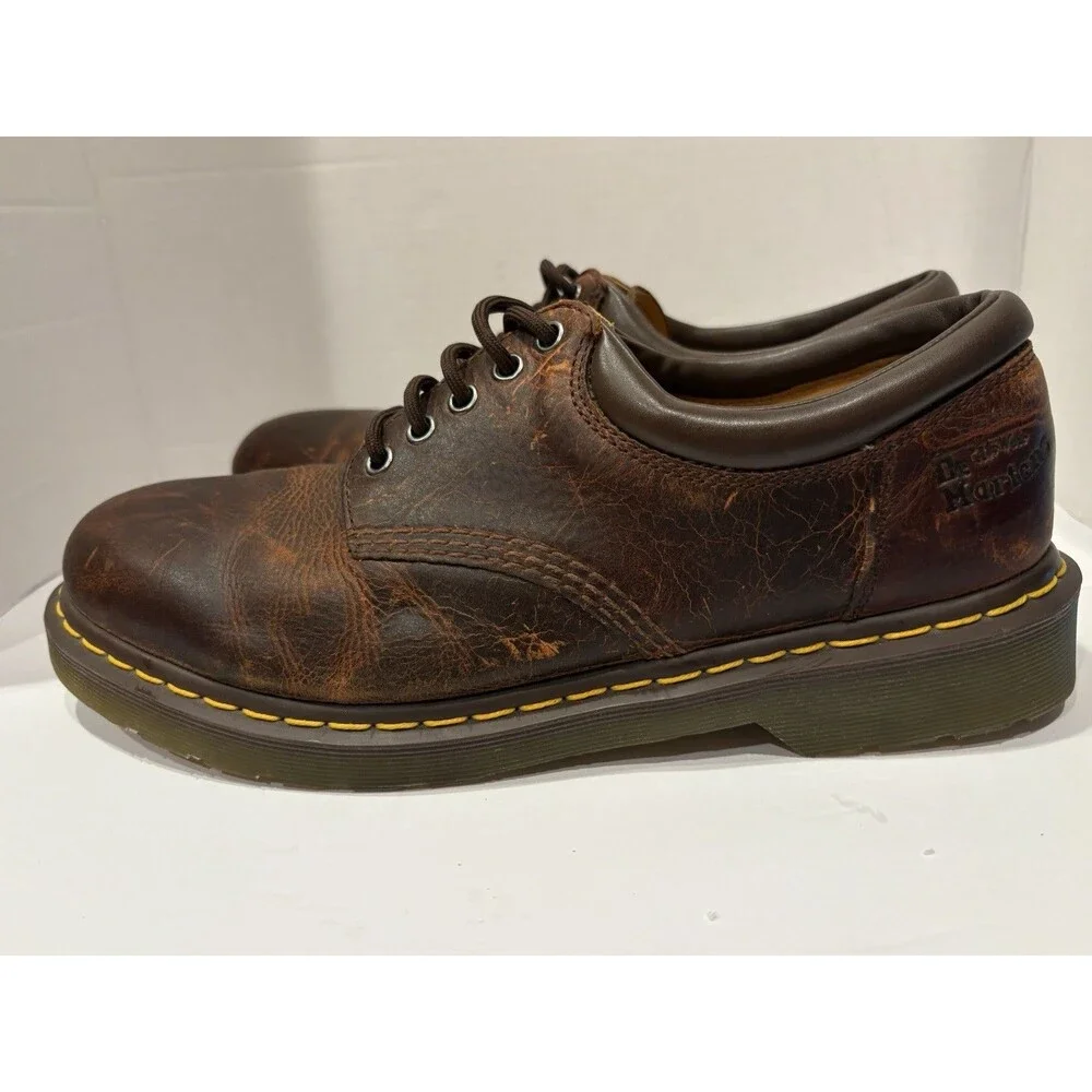 Dr. Martens 1461 3 Eye Crazy Horse Brown Leather Oxford Shoes Men’s US 12